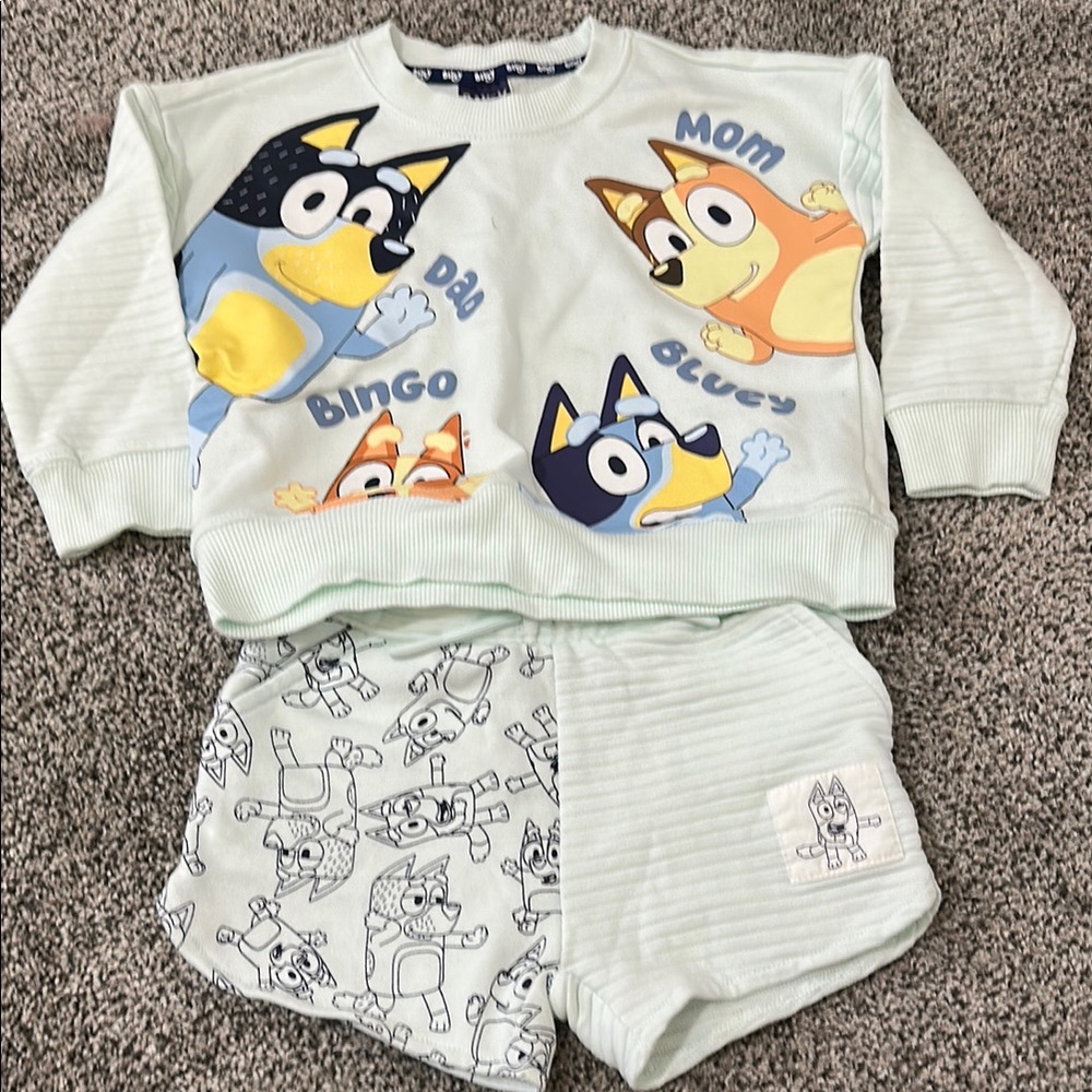 Kids Pajamas Set - Green
